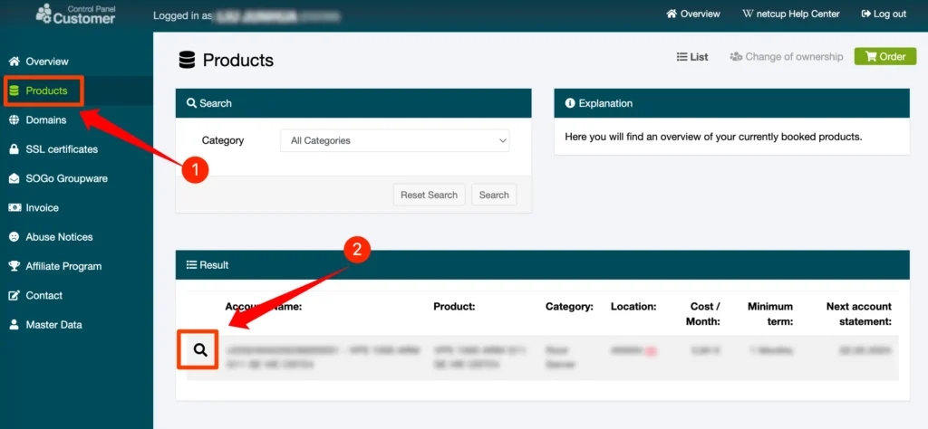 Netcup VPS 转移教程(Push 到新用户)